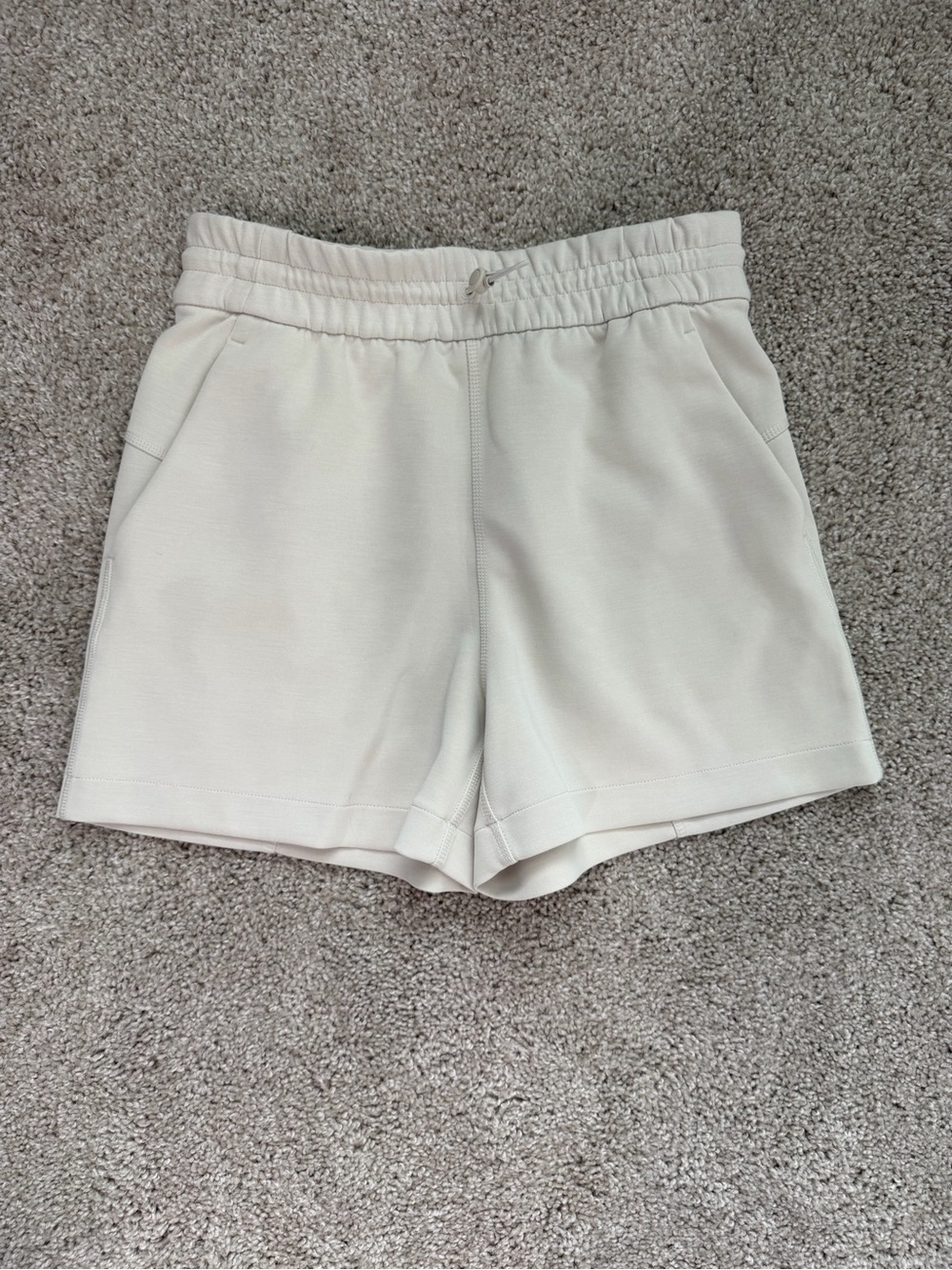 lululemon athletica Light Cream Drawcord Athletic Shorts